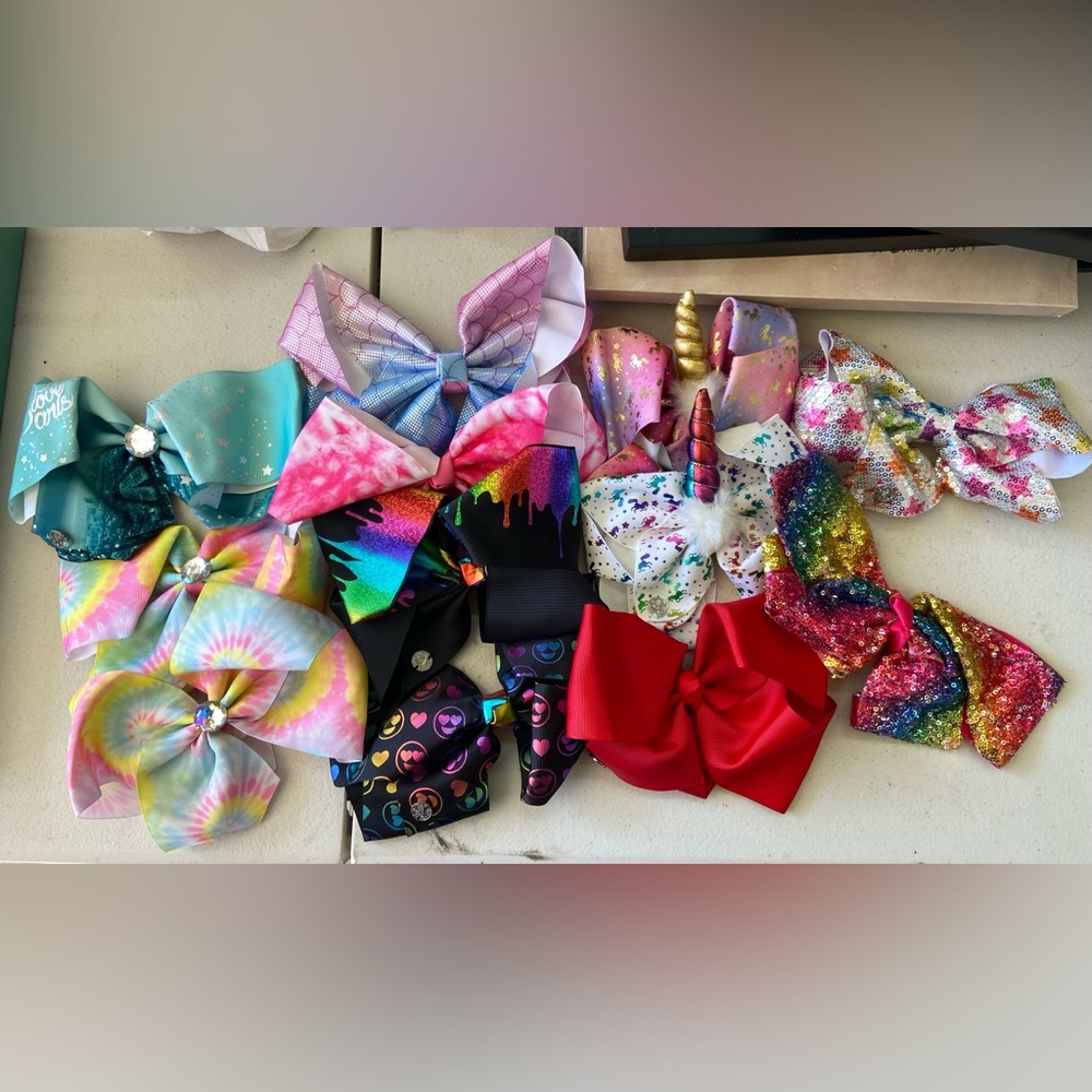 JoJo Bows. Colorful Kids Hair Bow Set